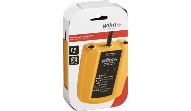 Wiha pistikupesatester 230 V AC, CAT II