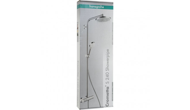 Hansgrohe Crometta S Showerpipe 240 1jet with Thermostat chrome