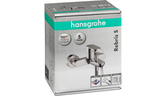 Hansgrohe Rebris S Single lever bath mixer Exposed Inst. chrome