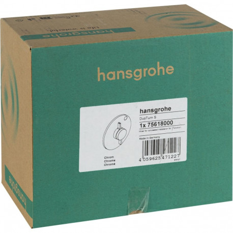 Hansgrohe DuoTurn S segisti peidetud paigaldusega 1 funktsioon kroom