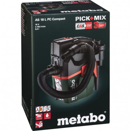 Metabo AS 18 L PC Compact juhtmevaba tolmuimeja