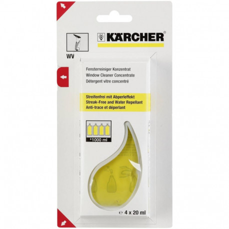 Kärcher klaasipuhastusvahendi kontsentraat 4 x 20 ml
