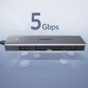 [RETURNED ITEM] Ugreen USB Type C HUB - 4x USB 3.2 Gen 1 with USB-C power port gray (CM219 70336)
