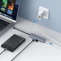[RETURNED ITEM] Ugreen USB Type C HUB - 4x USB 3.2 Gen 1 with USB-C power port gray (CM219 70336)