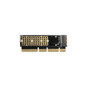 AXAGON PCEM2-1U PCI-E 3.0 16x - M.2 SSD NVMe up to 80mm SSD low profile 1U