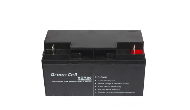 Green Cell AGM-aku 12V 18Ah (AGM09)