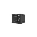 Wall-Mounted Rack - Lanberg 10" 4U Cabinet IP20 Black