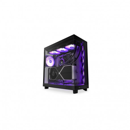 NZXT arvutikorpus H6 FLOW RGB midi-torn aknaga, must