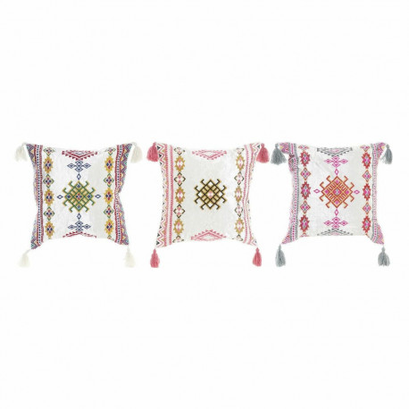 Padi DKD Home Decor 8424001817528 Mitmevärviline Araablane 40 x 10 x 40 cm Narmad (3 Tükid, osad)
