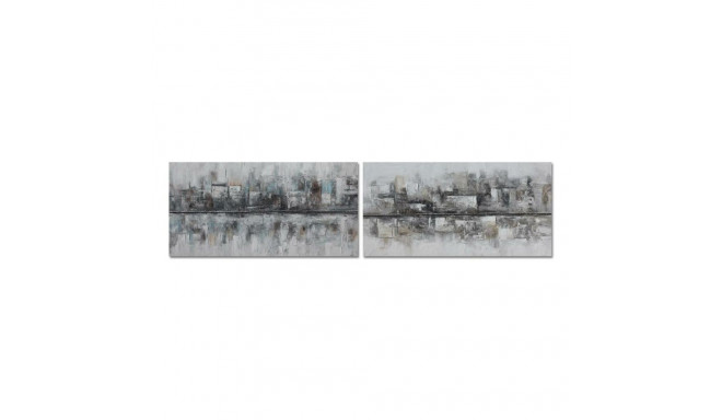 Maal DKD Home Decor 120 x 2,8 x 60 cm Abstraktne Loft (2 Ühikut)