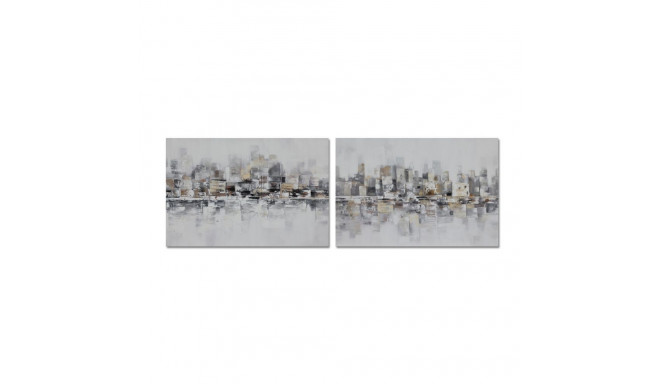 Painting DKD Home Decor 120 x 2,8 x 80 cm Abstract Loft (2 Units)