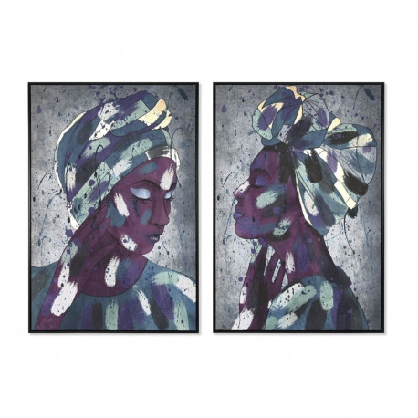 Maal DKD Home Decor 83 x 4,5 x 122,5 cm 83 x 4,5 x 123 cm Koloniaalne Aafriklanna (2 Ühikut)
