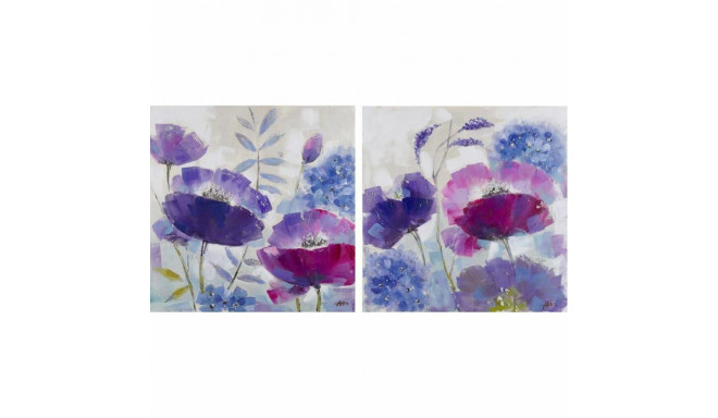 Kangas DKD Home Decor Mänd Kangas 80 x 3,5 x 80 cm