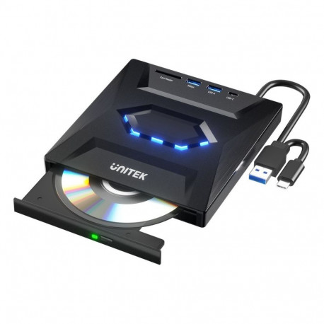 Unitek DVD Player Unitek External DVD/CD Recorder, 5Gbps USB Hub, SD Card Reader