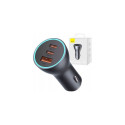 Baseus Golden Contactor laadija 1x USB-A 2x USB-C 3 A (CGJP010013)