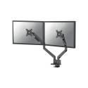 NEOMOUNTS Next Slim Desk Mount double display topfix clamp/grommet black