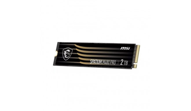 MSI SSD||SPATIUM M480 PRO|2TB|M.2|PCIe Gen4|NVMe|3D NAND|Write speed 7000 MBytes/sec|Read speed 7400