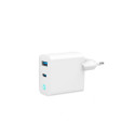 Gembird CHARGER USB 65W 2PORT/TA-UC-PDQC65L-W-01