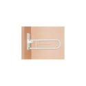 Bathroom Handrail - White Hinged Handle