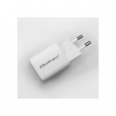 Mobile Device Charger - Qoltec 50763 AC Fast Charging White