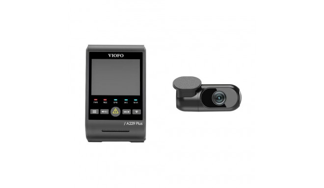 Dash Cam - VIOFO A229 Plus 2CH-G GPS 2K Dual Camera Black