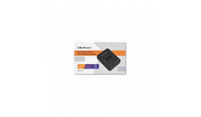 SSD Enclosure - Qoltec 50313 M.2 USB Type-C Black