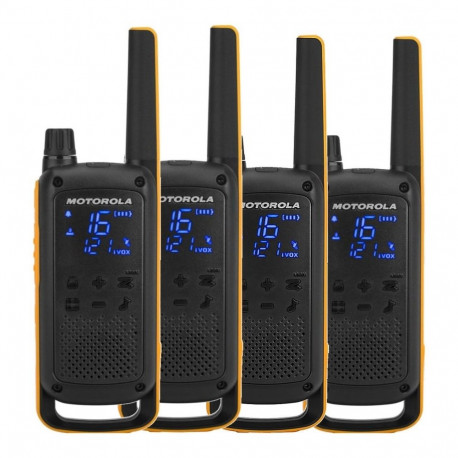 Two-Way Radio - Motorola Talkabout T82 Extreme 16 Channels 10,000m Range IPX4 Black, Orange
