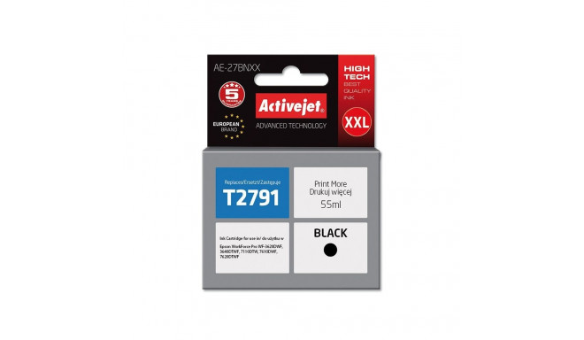 Inkjet Printer Cartridge - Activejet AE-27BNXX, Black