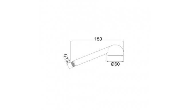käsi-dušš DISFLEXTANIT D260C 60mm