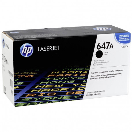 HP Cartridge No 647A HP647A HP 647A Black Schwarz (CE260A)