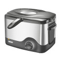 Unold Fryer Compact 1,5l 1200W must hõbedane (58615)