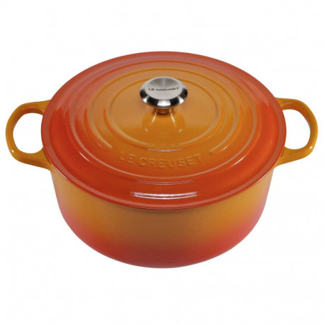 Le Creuset Signature ümmargune punane haudepott 28cm (21177280902430)