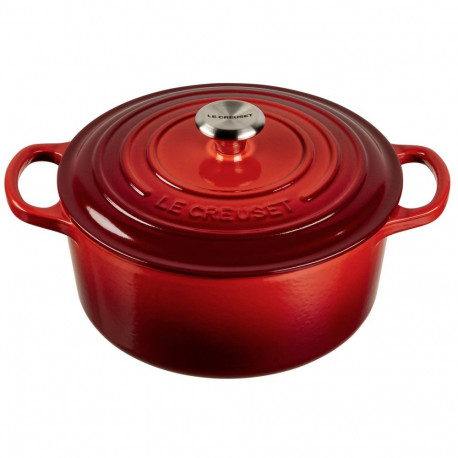 Le Creuset Signature Roaster round 22cm cherry red (21177220602430)