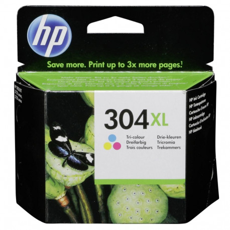 HP tindikassett 304 XL N9K07AE, värviline
