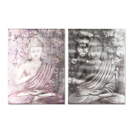 Maal Home ESPRIT Buddha Idamaine 60 x 2,7 x 80 cm (2 Ühikut)