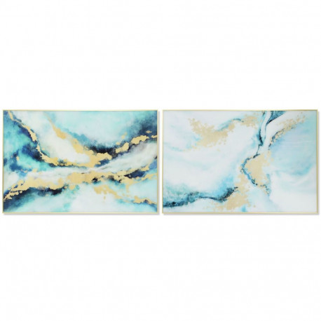 Картина DKD Home Decor 80 x 2,5 x 120 cm Абстракция современный (2 штук)