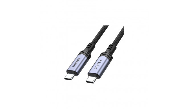 USB Kaabel Unitek USB-C - USB-C 2 m Must (C14110GY-2M)