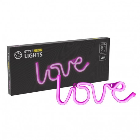 Manta SNL02PKT Style Neon Lights LOVE Pink