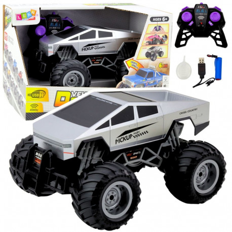 Auto Terenowe Off-Road RC Zdalnie Sterowane Srebrne 1:16