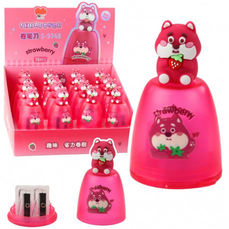 teritaja paksudele ja peenikestele pliiatsitele anumaga roosa