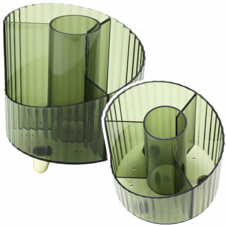 organiseerija kooli- ja kontoritarvetele läbipaistev roheline