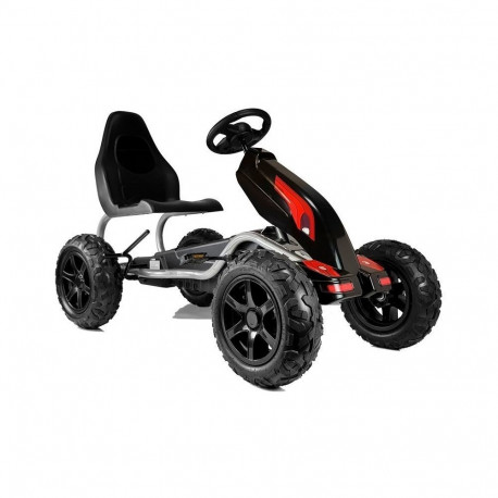 Gokart B012 pumbatavad rattad must
