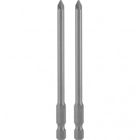 Końcówka 1/4" pozidriv nr.1, l=100mm, 2szt., s2, proline