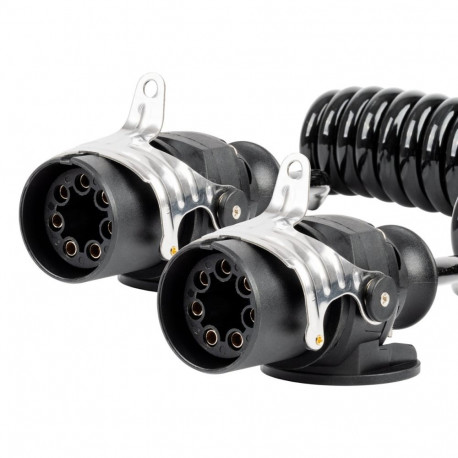 spiraalkaabel haagisele tir 2x 7 pin tüüp ebs 5m 24v amio-04383