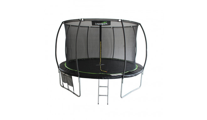 trampoliin LEAN Sport Max 14ft must-roheline