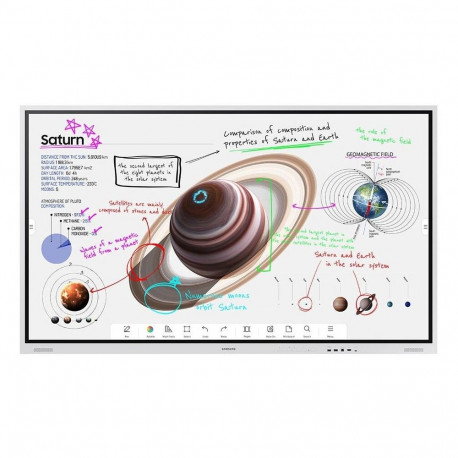 Samsung Flip Pro WM75B Flipchart 190 5 cm 75 Zoll (4K UHD IR-Touch HDMI USB WiFi AirPlay Tizen
