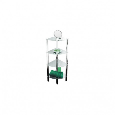 Axentia Plaukts stura 4-stavigs stikla 30x30x108cm 282134