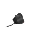 Vertical mouse CRAKE 2 PRO 128000DPI optical black