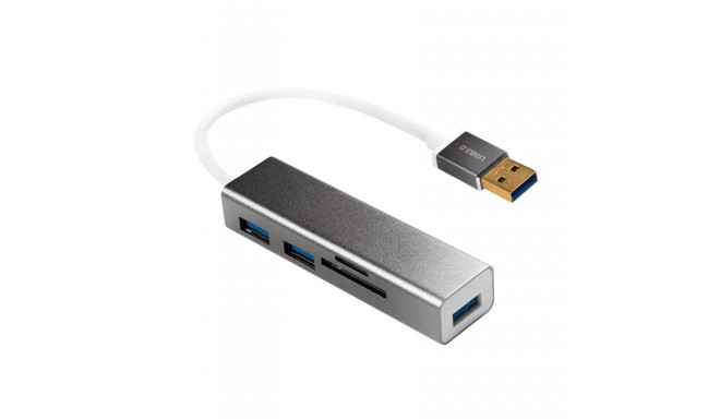 Hub USB 3.0 3-port with card reader