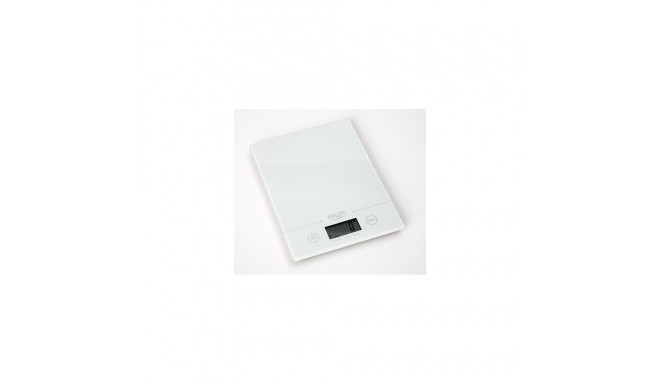 Kitchen Scale - Adler AD 3138 Electronic Square with LCD Display, 5 kg Capacity, White
